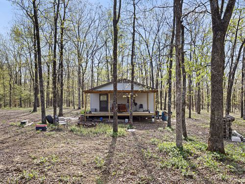 Hunting Cabin on 20 Acres : Jerusalem : Van Buren County : Arkansas
