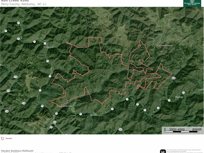 Bull Creek Gas, Oil and Coal 4355 : Cornettsville : Perry County : Kentucky