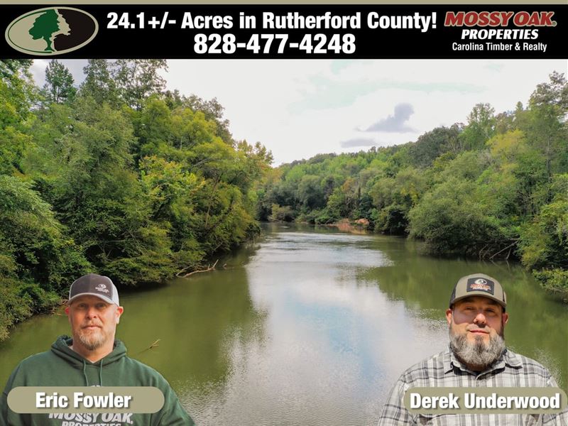 24.18 Unrestricted Acres with 10 : Rutherfordton : Rutherford County : North Carolina