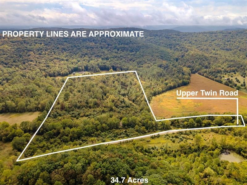 Upper Twin Rd, 34 Acres : South Salem : Ross County : Ohio