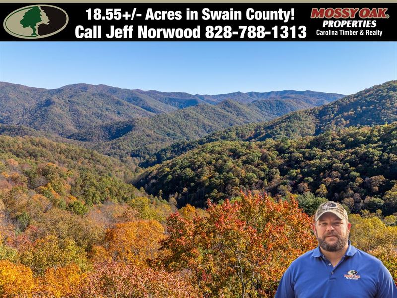 18.55 Acres in Swain County : Bryson City : Swain County : North Carolina
