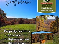 80+ Acres, Village of Saddlebrooke : Saddlebrooke : Christian County : Missouri