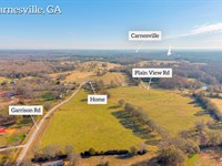 Farmhouse with 26 Acres : Carnesville : Franklin County : Georgia