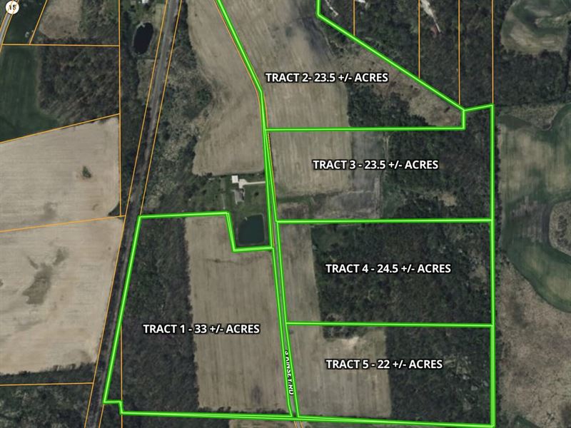 Auction / 126.5 Acres Offered : Warsaw : Kosciusko County : Indiana