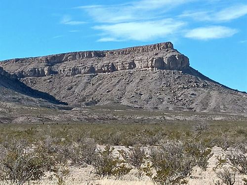 Buildable Land Near El Paso TX : Texas City : Culberson County : Texas