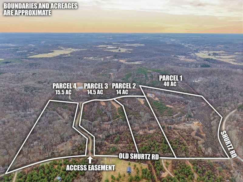 Old Shurtz Rd Parcel 4, 15 Acres : New Plymouth : Vinton County : Ohio