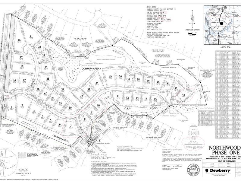 Approved 43 Lot Spanish Fort : Spanish Fort : Baldwin County : Alabama