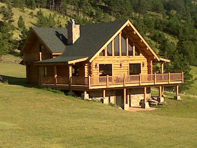 Lh Road Log Home : Ranch for Sale in Hermosa, Custer County, South