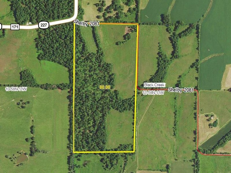80 Acres : Shelbyville : Shelby County : Missouri